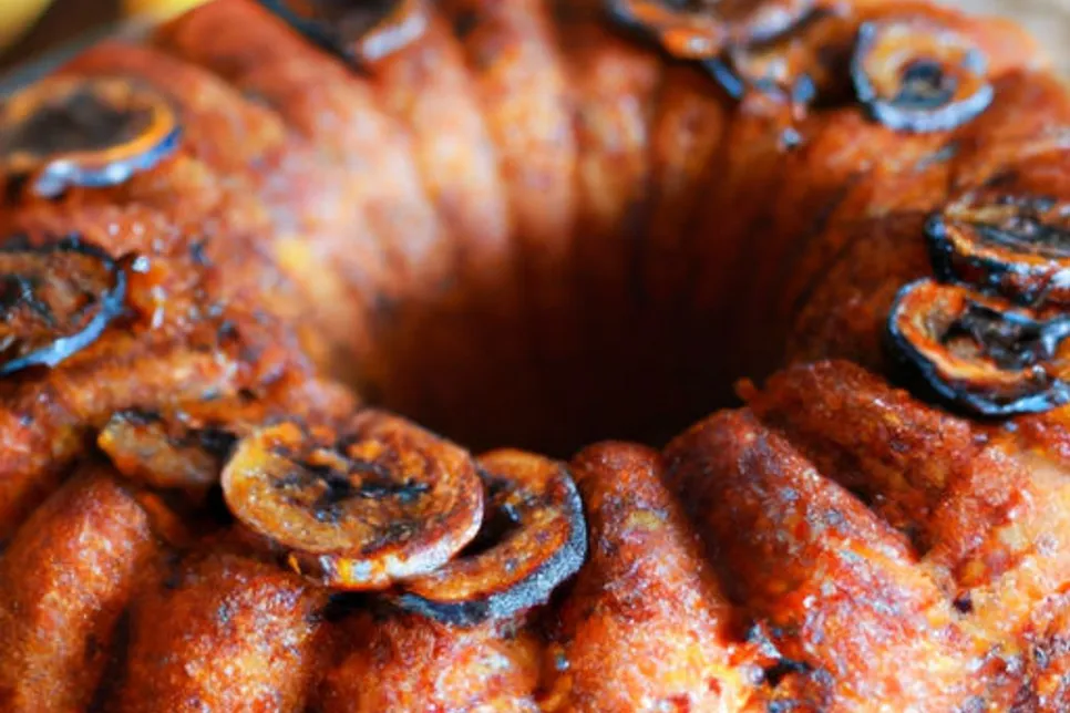 Bolo de Banana Caramelizada Low Carb