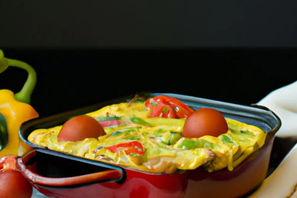 Omelete de forno low carb