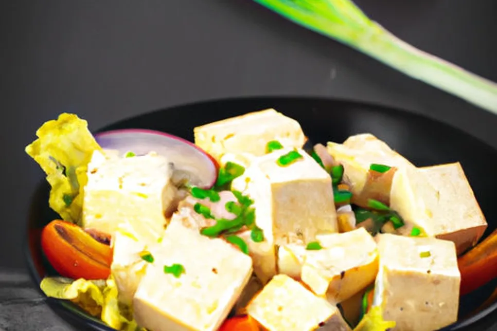 Salada de Tofu Deliciosa e Low Carb
