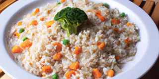 Receita Arroz Integral com Brócolis e Cenoura