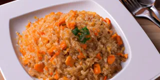 Receita Risoto de Cenoura Low Carb