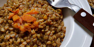 Receita Arroz com Lentilha Low Carb