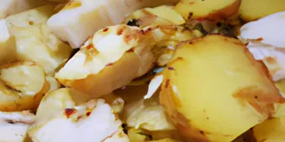 Receita Bacalhau com Batatas ao Forno Low Carb