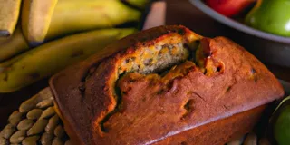 Receita Bolo Integral de Banana e Maçã (Low Carb)