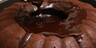 Receita Calda de chocolate com bolo de cenoura low-carb