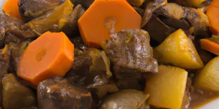 Receita Carne de panela com batata e cenoura low carb