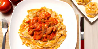 Receita Macarrão com Frango e Tomate Seco Low Carb