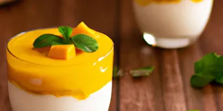 Receita Mousse de Manga Saudável com Iogurte