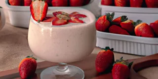 Receita Mousse de Morango Fit