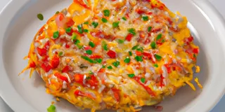 Receita Omelete de Frango Desfiado Perfeito e Low Carb