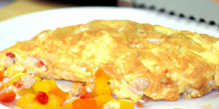Receita Omelete de microondas fácil e rápido