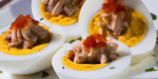 Receita Ovo Cozido Recheado Low Carb