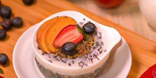 Receita Pudim de Chia com Frutas Low Carb