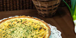 Receita Quiche Low Carb de Alho Poró