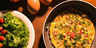 Receita Omelete Low Carb de Legumes