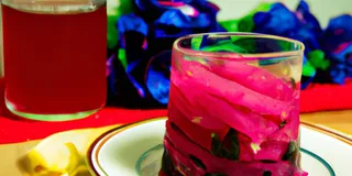 Receita Sagu Light com Chá de Hibisco