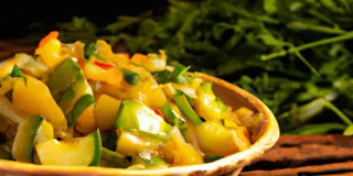 Receita Salada de abobrinha low carb