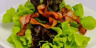 Receita Salada de alface crocante com bacon low carb