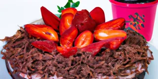 Receita Torta de Morango Fit com Massa Integral