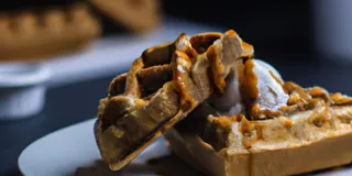 Receita Delicioso waffle de whey protein